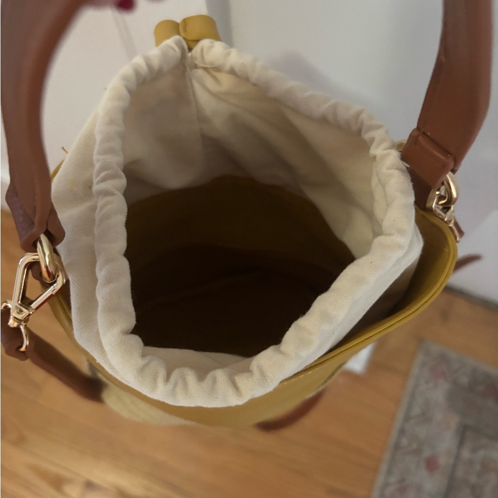 Yellow and Tan Bucket Bag MDW FLASH SALE!! - Picture 3 of 5